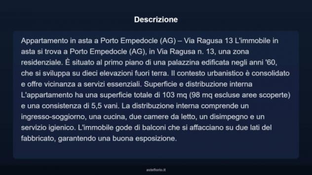 Immobile in asta di 103 m² in vendita a Porto Empedocle - Foto 3