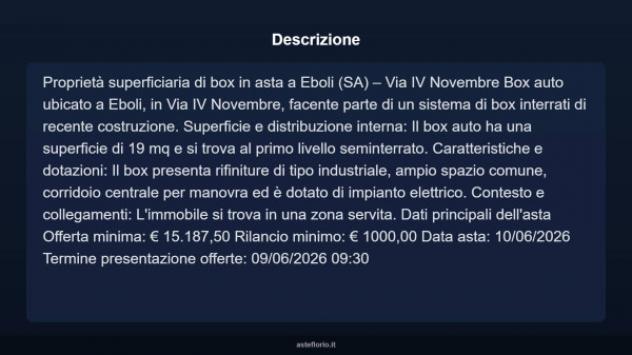 Immobile in asta di 19 m² in vendita a Eboli - Foto 3