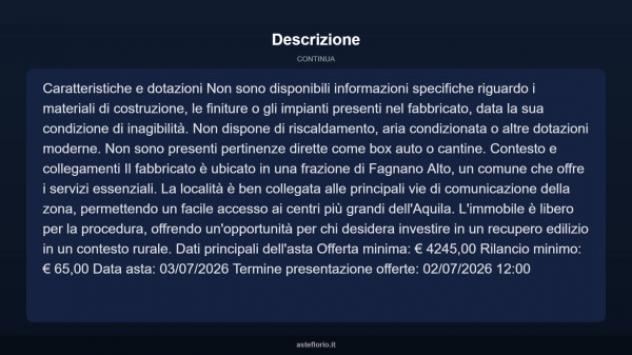 Immobile in asta di 132 m² in vendita a Fagnano Alto - Foto 4