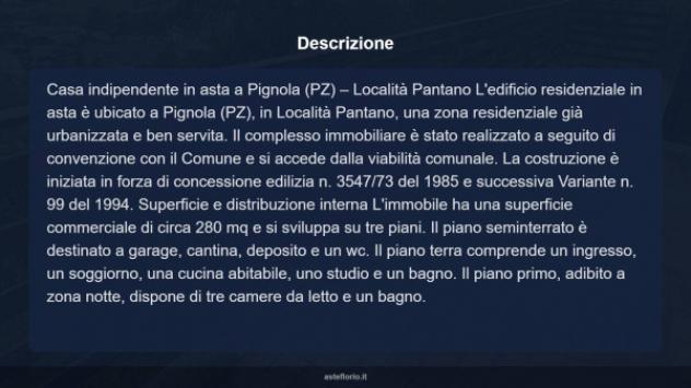 Immobile in asta di 280 m², box auto in vendita a Pignola - Foto 9