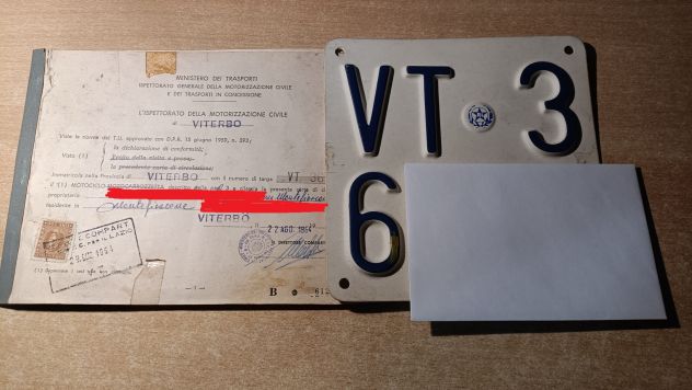 Targa Libretto Complementare Lambretta LI 150 1964 - Foto 3