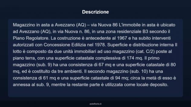 Immobile in asta di 174 m² in vendita a Avezzano - Foto 6