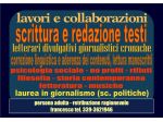 Scrittura - Redazione Testi - Lettura Valutazione Manoscritti