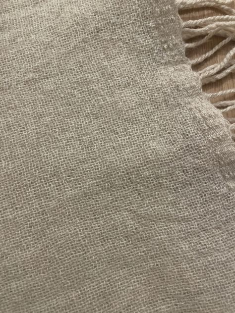 Sciarpa beige con frange - Foto 2