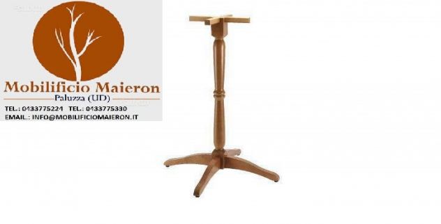 Basamento Tavolo Alto Per Pub Ristorante In Legno Stile Shabby cod 6004/2 H110