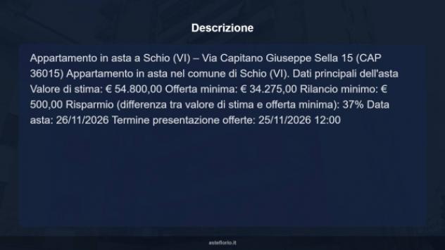 Immobile in asta di 100 m², box auto in vendita a Schio - Foto 13