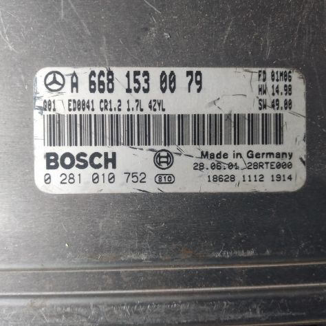 Centralina motore ECU 0281010752 Mercedes Classe A W168 1997-2004 38880 J-13-A-1 - Foto 3