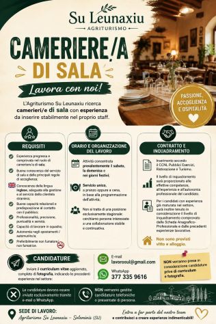 CAMERIERA/E DI SALA