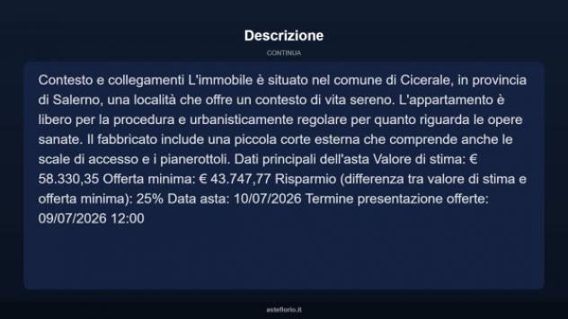 Immobile in asta di 101 m² con più di 5 locali in vendita a Cicerale - Foto 14