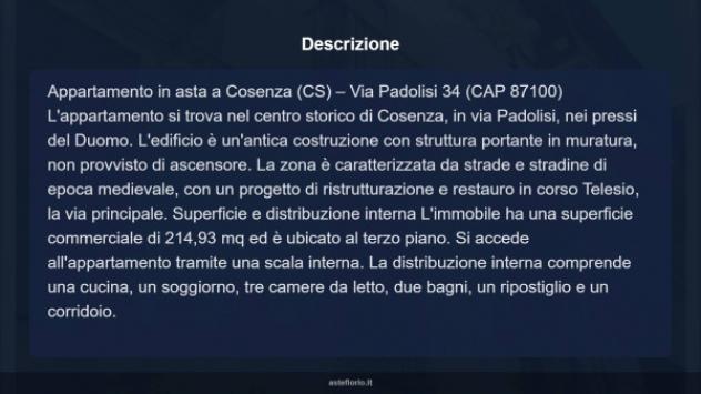 Immobile in asta di 214 m² con più di 5 locali in vendita a Cosenza - Foto 14