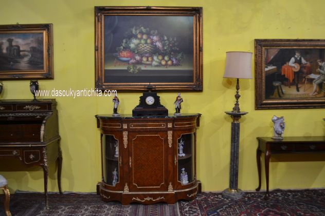 Credenza mezzo giro stile Napoleone III a tre ante - Foto 2