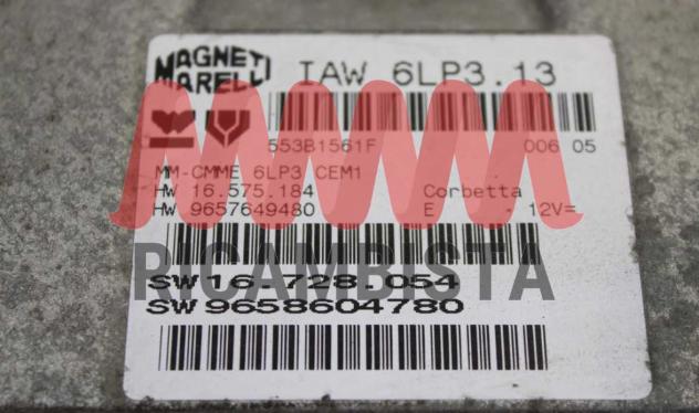 9657649480 IAW6LP3.13 Peugeot 607 2.2 centralina motore Magneti Marelli - Foto 2