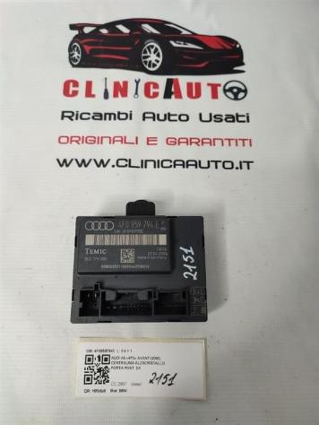 CENTRALINA PORTA POSTERIORE DX AUDI A6 Berlina Serie C6 (4F2) 4F0959794E (0412)