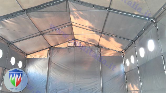 Coperture per magazzino deposito 8 x 20 con velcro e obló - Foto 3