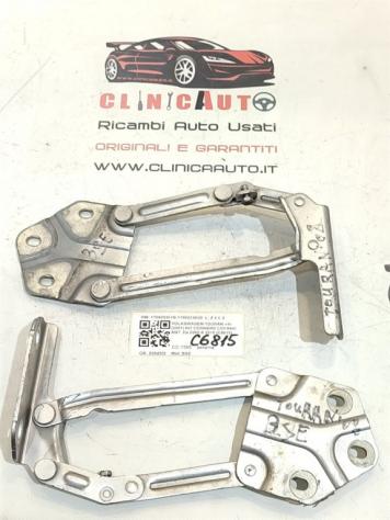 CERNIERE COFANO ANTERIORE DX E SX VOLKSWAGEN Touran 2° Serie 1T0823301B 1T0823302B BSE (0710) - Foto 2