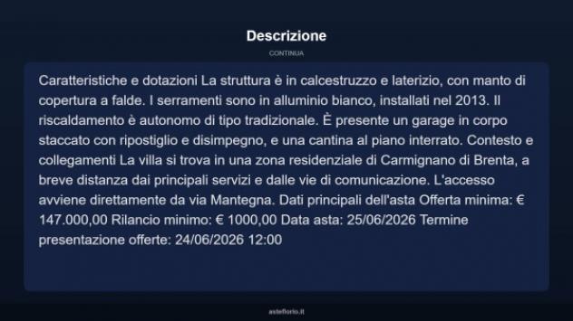 Immobile in asta di 238 m², box auto in vendita a Carmignano di Brenta - Foto 4