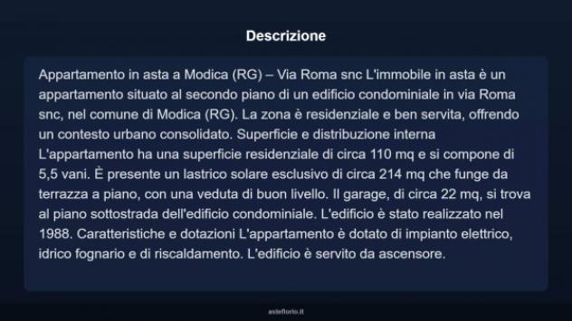 Immobile in asta di 110 m², box auto in vendita a Modica - Foto 3