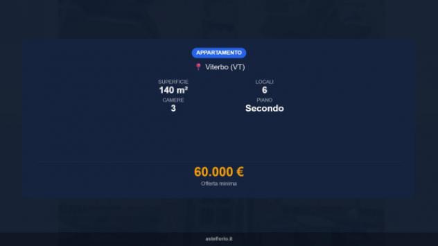 Immobile in asta di 140 m² con più di 5 locali in vendita a Viterbo - Foto 16