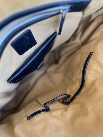 MCM borsa donna in pelle nera usata - Foto 4