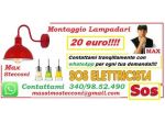 Montaggio lampadario plafoniera e applique Roma
