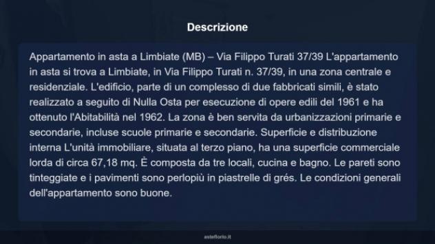 Immobile in asta di 67 m² in vendita a Limbiate - Foto 8