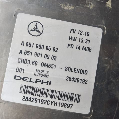 CENTRALINA MOTORE DELPHI Motore ECU, Mercedes, A6519009502, A 651 900 95 02, A65 - Foto 4