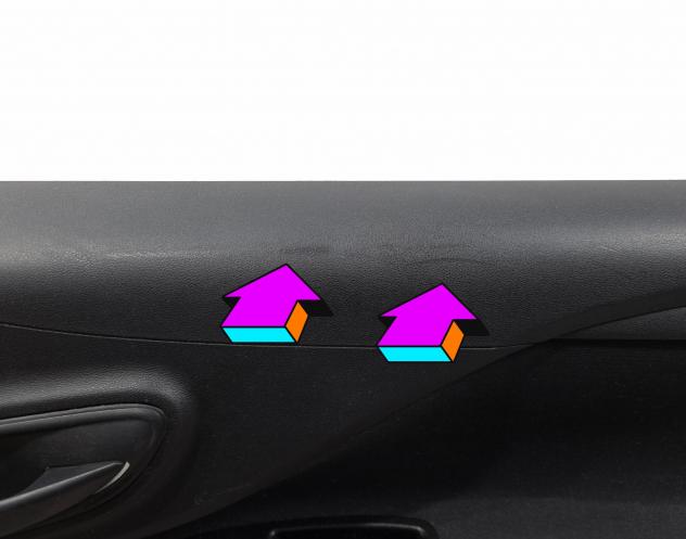 PANNELLO INTERNO PORTIERA POST DX FIAT Punto EVO 1865256 (0912) - Foto 6