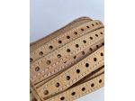 T28 Nastro in pelle a vegetale per collari e bracciali Mt. 100 - Sp. 2,5 MM