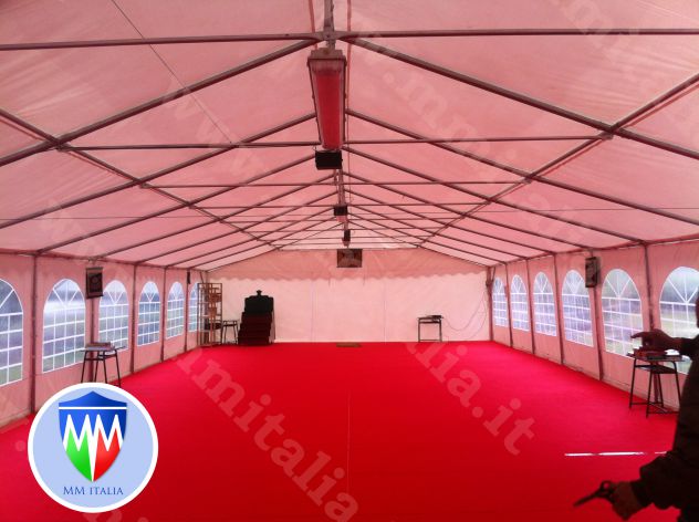 STRUTTURE IN PVC 8 X 20 X 4,4 MT. USO CERIMONIE FESTE PROFESSIONALI - Foto 2