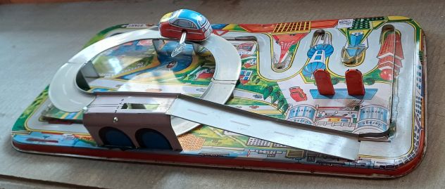 PISTA di latta, giocattolo modello litografico vintage. - Foto 3