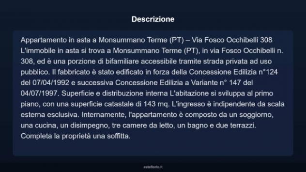 Immobile in asta di 143 m² in vendita a Monsummano Terme - Foto 5