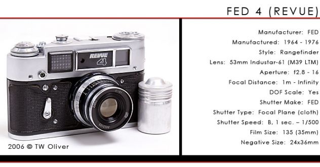 FOTOCAMERA Sovietica FED / REVUE 4, vintage, periodo 1964-1976 - Foto 10