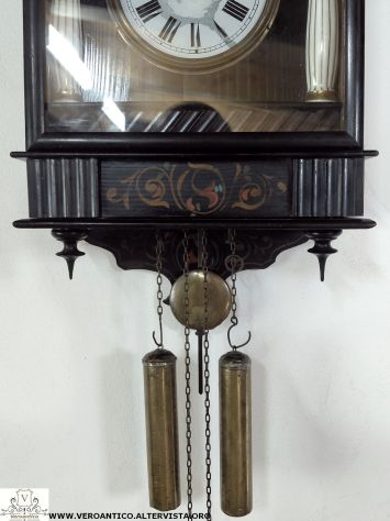 176558 Antico orologio a pendolo Foresta Nera - Foto 9