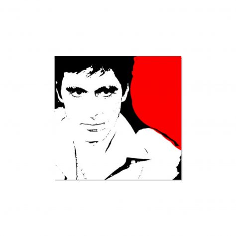 Scarface dipinto a mano pop art Al Pacino - Foto 2