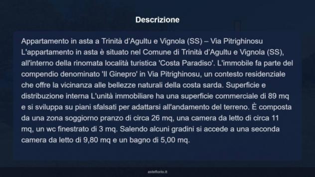 Immobile in asta di 89 m² in vendita a Trinità d'Agultu e Vignola - Foto 14