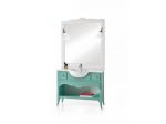 Mobile bagno con marmo e specchiera moderno laccato cod 7305