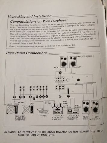 Amplificatore Sherwood AD 2220 CP - Foto 9