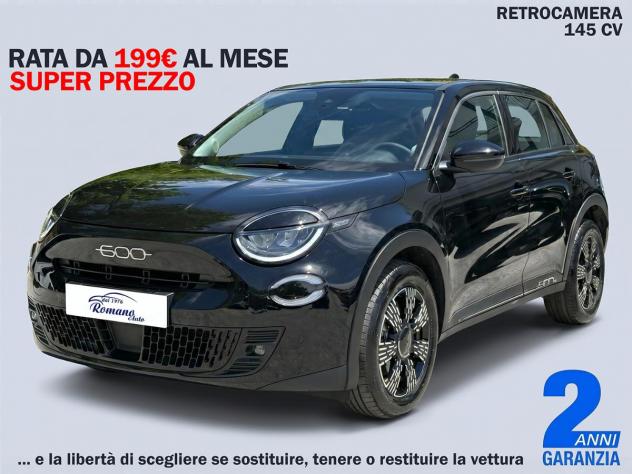 NEW Fiat 600 1200 HYBRID 145 CV ICON#RETROCAMERA!