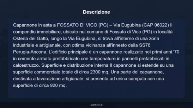 Immobile in asta di 2300 m² in vendita a Fossato di Vico - Foto 5