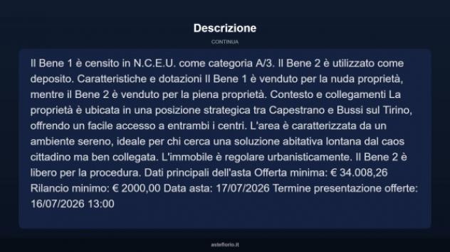 Immobile in asta di 309 m² in vendita a Capestrano - Foto 6