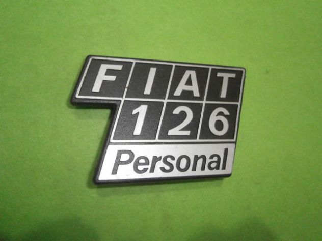 Scritta cofano motore Fiat 126 personal logo targhetta NUOVA - Foto 4