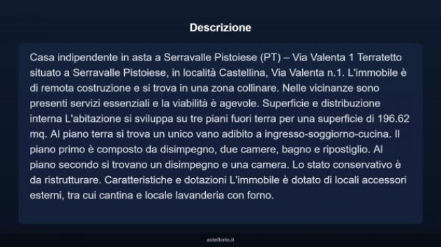 Immobile in asta di 196 m² con più di 5 locali in vendita a Serravalle Pistoiese - Foto 4