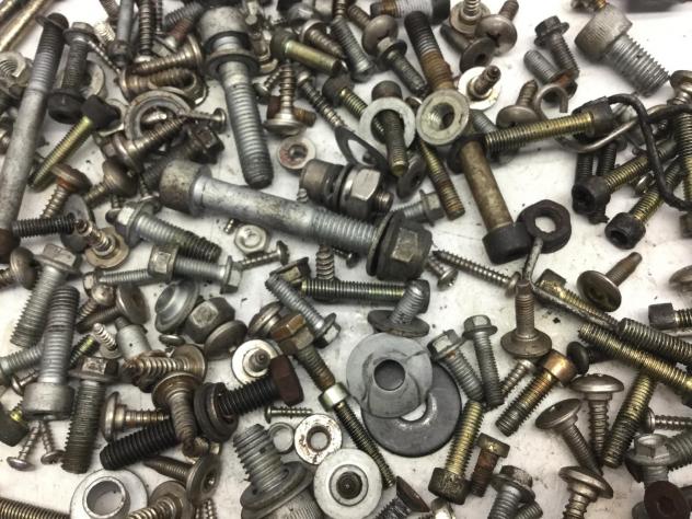 APRILIA SCARABEO ROTAX 125 KIT VITI BULLONI BULLONERIA TELAIO ASSORTITI 1999 - Foto 5