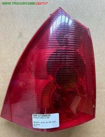 FANALE POST.S. SW 999-U1296635 Parti elettriche Fanaleria Fanali Fanale post. sx. PEUGEOT - 307 3p / 5p / SW - 01-05-2001 - 01-08-2005