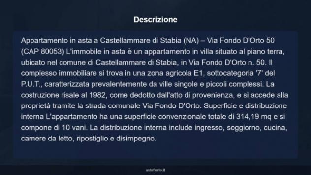 Immobile in asta di 314 m² con più di 5 locali in vendita a Castellammare di Stabia - Foto 17