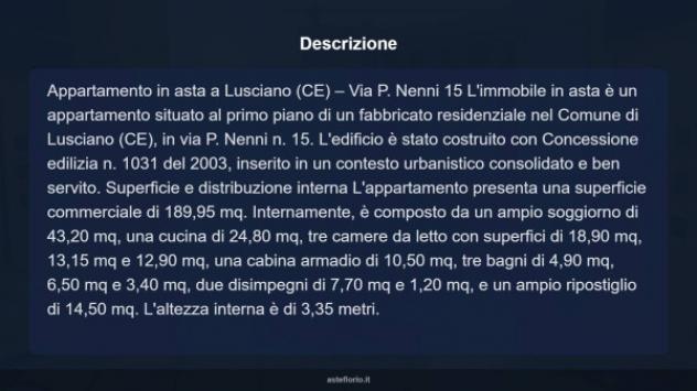 Immobile in asta di 189 m² in vendita a Lusciano - Foto 8