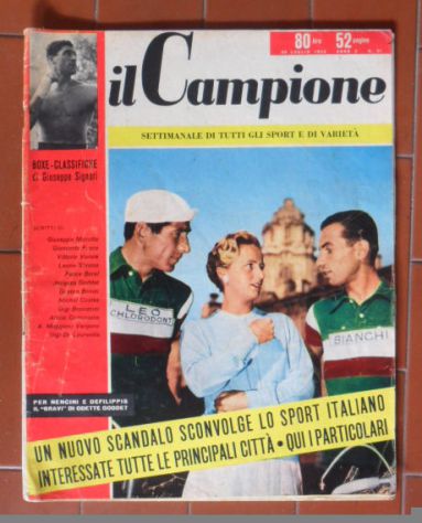IL CAMPIONE SETTIMANALE DI TUTTI GLI SPORT E VARIETA' - N° 31 DEL 30-7-1956-