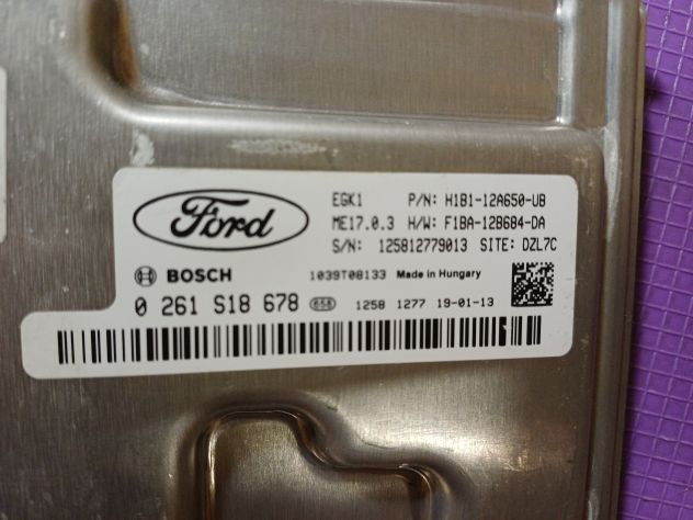 ECU CENTRALINA MOTORE FORD FIESTA VII 0261S18678 RICAMBIO USATO ECU CENTRALINA