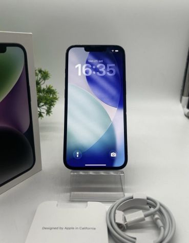 Apple iPhone 14 128GB Nero – Tutto Originale + Scatola e Cavo - Foto 2