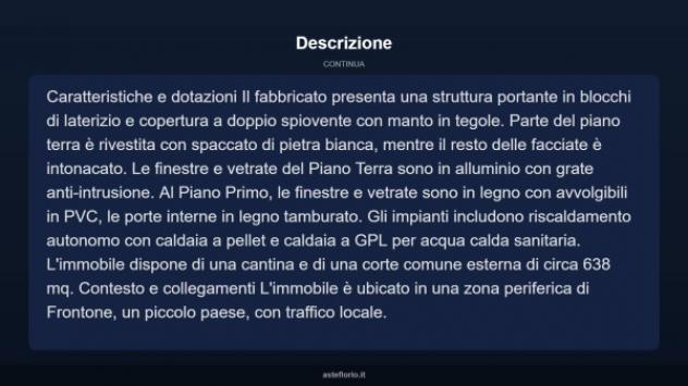 Immobile in asta di 328 m² con più di 5 locali in vendita a Frontone - Foto 15